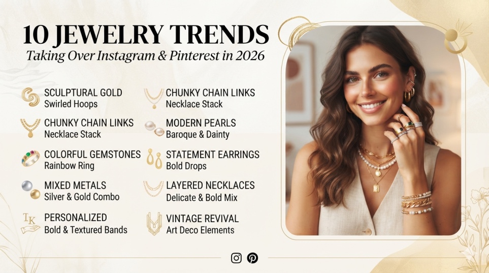 10 Jewellery Trends Taking Over Instagram & Pinterest in 2026