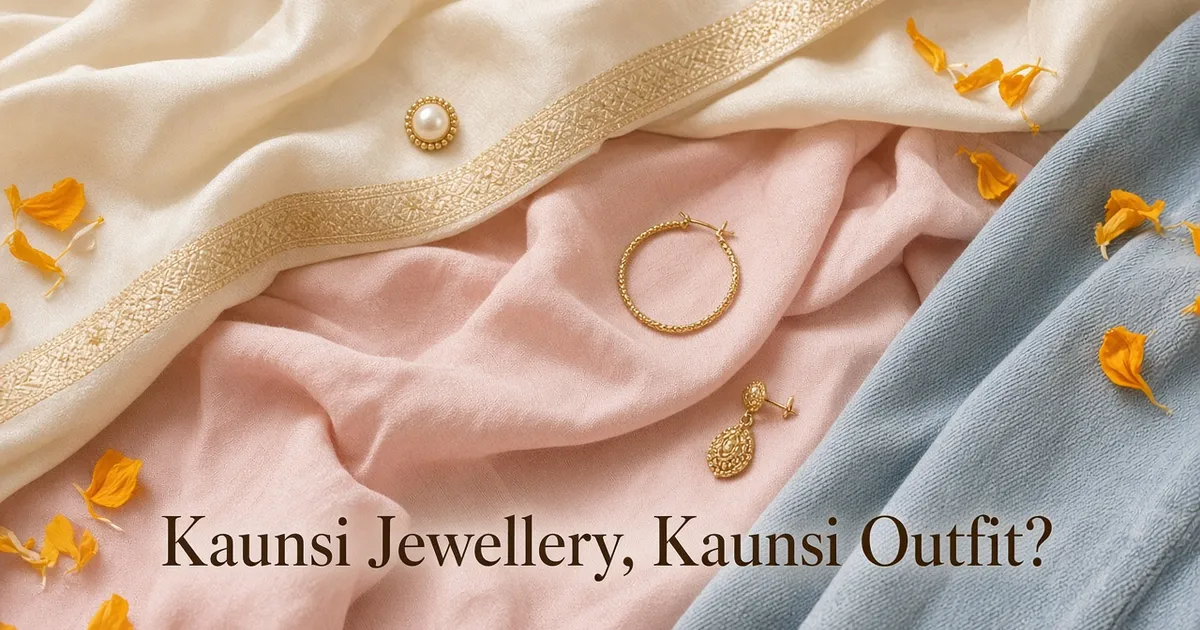 What Jewellery to Wear with Saree, Kurti, Jeans & Western Dress (Simple Rules)