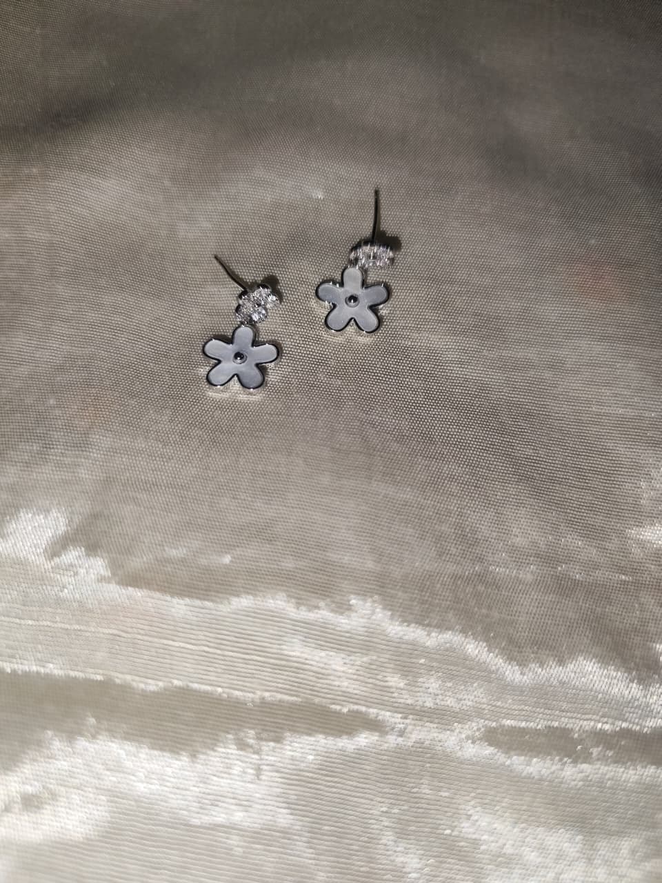 Crystal Bloom Drop Earrings - Additional View 4