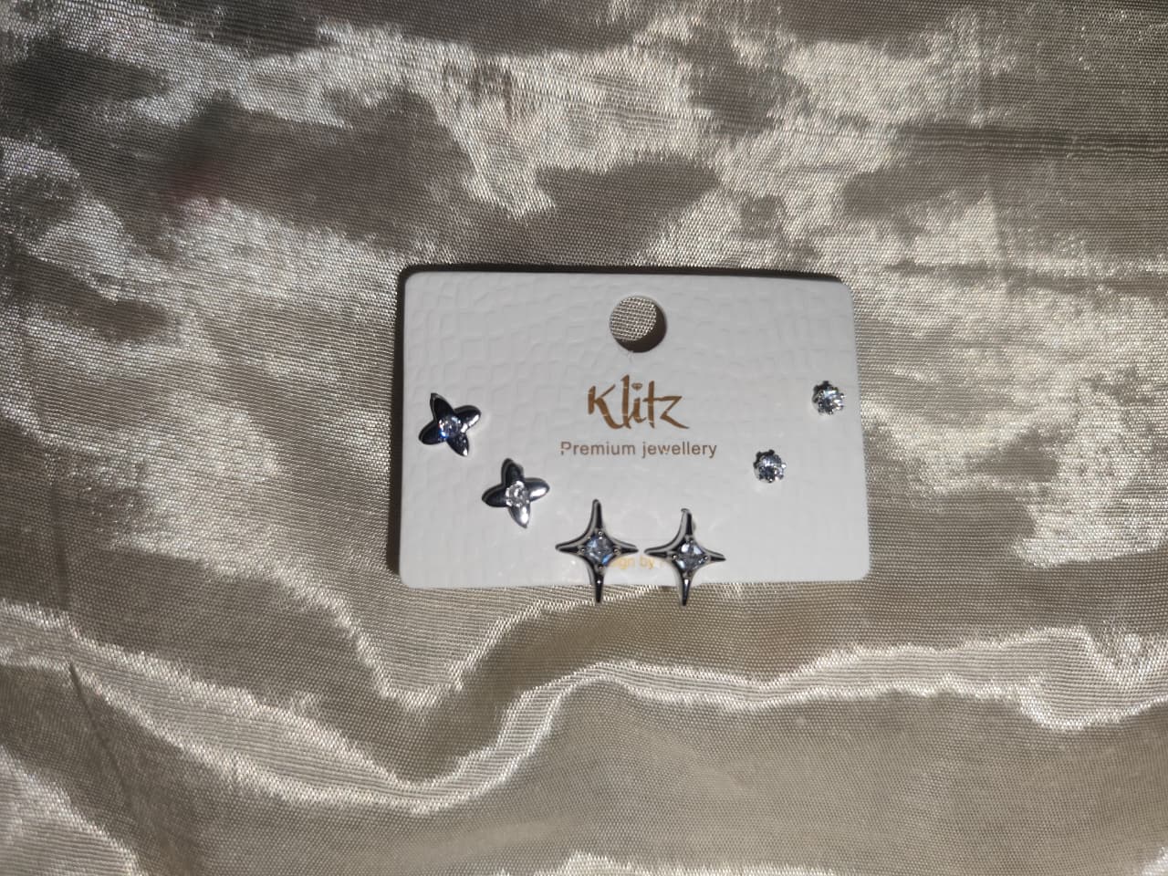 North Star & Celestial Sparkle 3-Pair Stud Set - Additional View 2