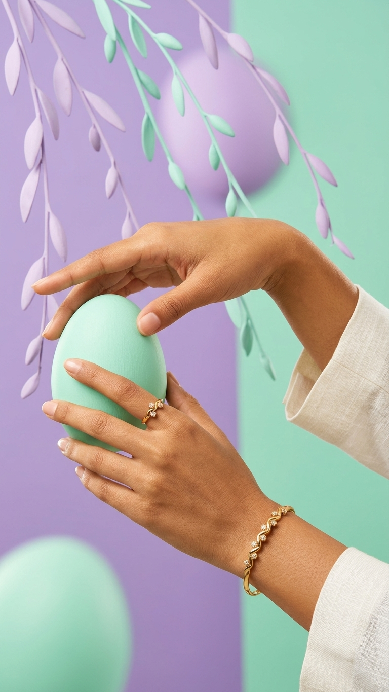 Golden Infinity Wave Bangle & Ring Set - Additional View 2