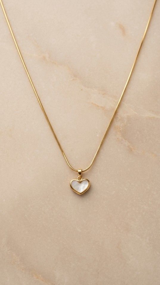 Elegant heart necklace for women minimal jewelry design