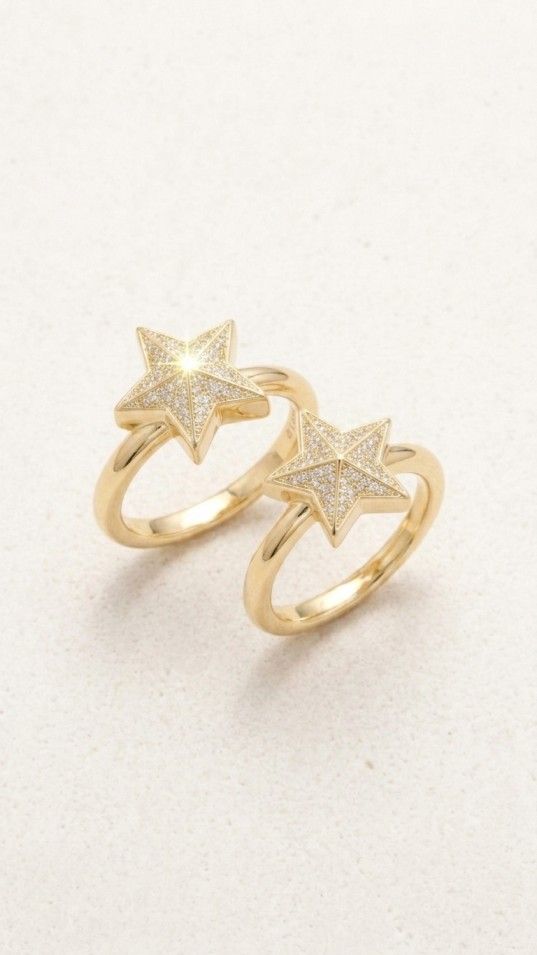 Minimal gold ring with square stone set on satin fabric, elegant and modern jewelry for women
