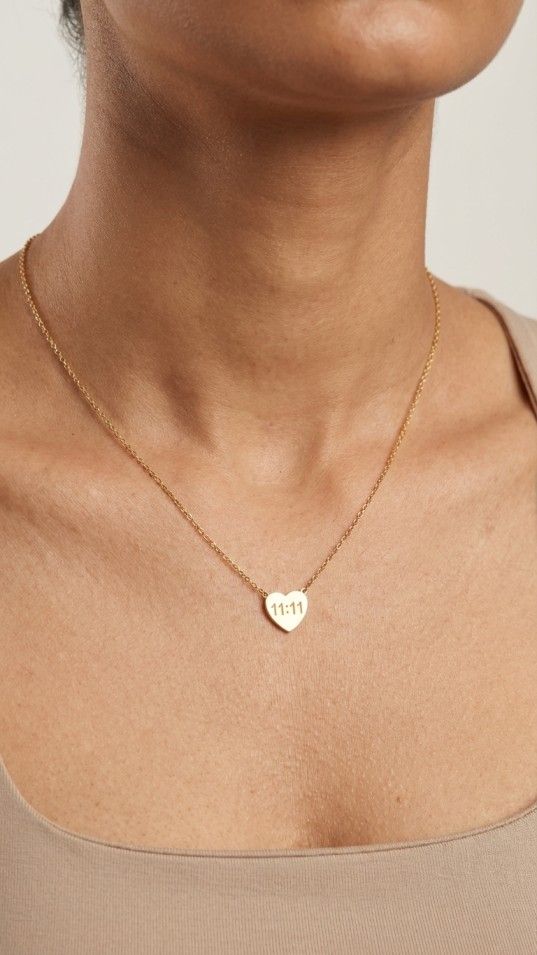 Angel Number Heart Necklace - Thumbnail 2